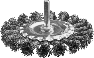 Щетка дисковая для дрели MIRAX 35146-100 100 мм - фото 1