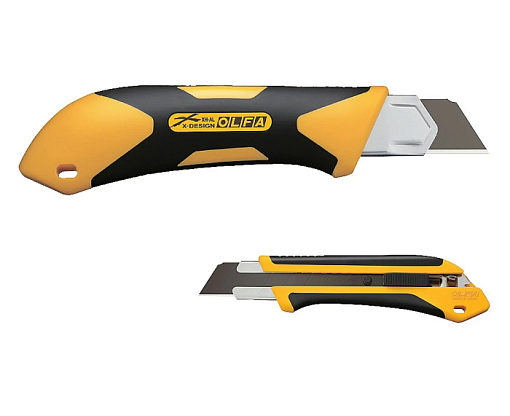 Фото 0 товара OLFA 25 мм, сегментированное лезвие, AUTO LOCK, Нож X-design OL-XH-AL