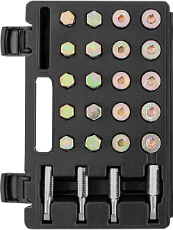 Набор для восстановления резьбы маслосливных отверстий, М13-М20, 64 предмета, THORVIK - фото 2