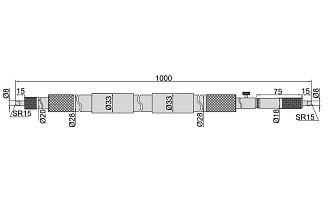Нутромер НМ-2000 (1000-2000 мм деление 0.01 мм) INSIZE - фото 2