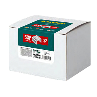 Скобы для степлера плоские KRAFTOOL,31787-22 скобы тип 53F, 22 мм - фото 1