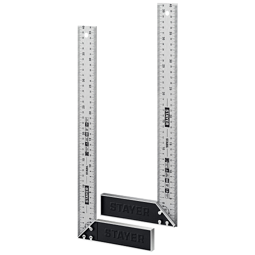 Фото 5 товара Угольник с нержавеющим полотном STAYER STABIL 3431-40_z02 400 мм, столярный