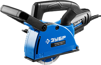 Штроборез электрический ЗШ-П30-1400 ПСТ Профессионал ЗУБР 1400 Вт, 8800 об/мин, 0-30 мм - фото 1