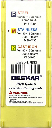 Фото 6 товара CNMG120404 MS LF6018 токарная пластина Deskar