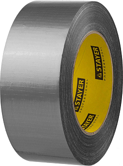 Армированная лента (скотч) STAYER 12080-50-50 48 мм х 45 м, серебристая, на тканевой основе - фото 1