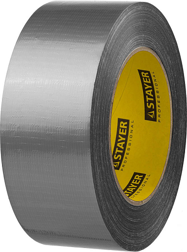 Фото 0 товара Армированная лента (скотч) STAYER 12080-50-50 48 мм х 45 м, серебристая, на тканевой основе