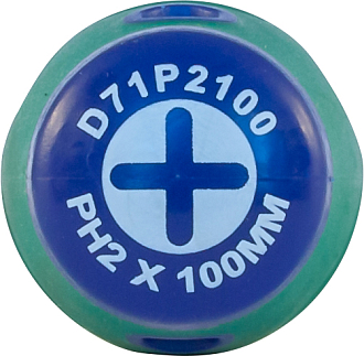 Отвертка стержневая крестовая ANTI-SLIP GRIP, PH2х100 мм, Jonnesway - фото 2