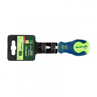 Отвертка, PH2 х 38 мм, CrV, двухкомпонентная рукоятка Сибртех - фото 4