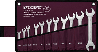 Набор ключей гаечных рожковых серии ARC в сумке, 8-32 мм, 11 предметов, THORVIK - фото 2