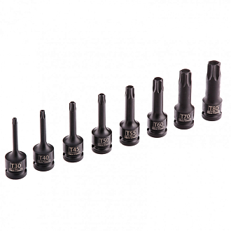 Набор ударных торцевых головок Torx 1/2", в кейсе, 8 шт. Stels - фото 2