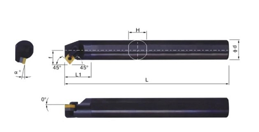 Фото 1 товара S25S-MSSNR12 державка для внутреннего точения Deskar