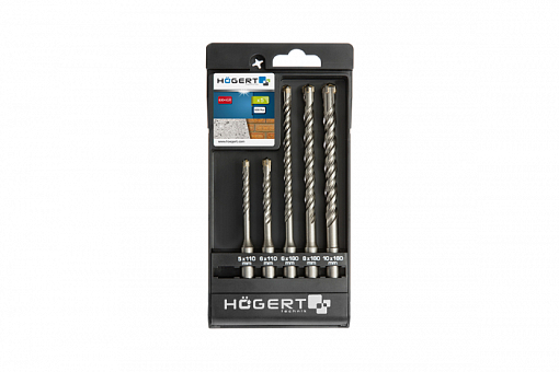 Фото 0 товара Набор сверл по бетону SDS+, 5 шт. HOEGERT