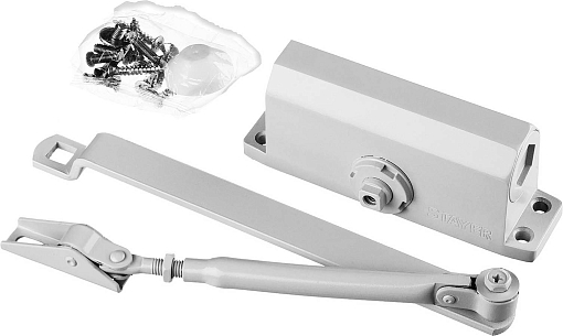 Фото 1 товара Доводчик дверной STAYER MAXComfort 37916-50 вес двери 40 кг, высота 36 мм, материал силумин