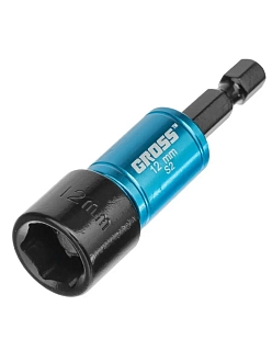Набор бит с торцевыми головками 8, 10,12, 13 мм, магнит. Nut-Driver, S2 Gross - фото 2
