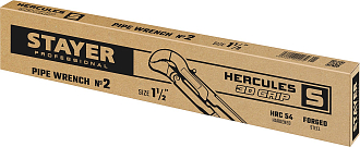 Ключ трубный STAYER HERCULES-S 27311-2_z01 Professional №2, изогнутые губки - фото 2