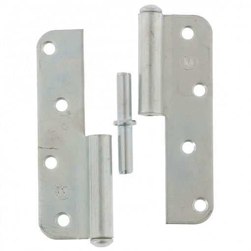 Фото 0 товара Петля накладная ПН1-110 правая, цинк, 4 шт, (Металлист) Россия