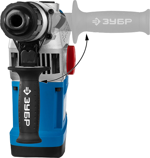 Фото 3 товара Перфоратор вертикальный ЗПМ-40-1250 ЭВК Профессионал ЗУБР 1250 Вт, 250-450 об/мин, 1400-2800 уд/мин, SDS-Max, кейс,