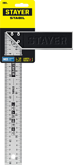 Угольник с нержавеющим полотном STAYER STABIL 3431-30_z02 300 мм, столярный - фото 6