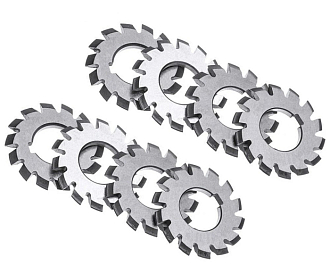 Фреза дисковая модульная м 4,0 90х27 z=12 (к-т из 8 шт) Р6М5 Sekira - фото 1