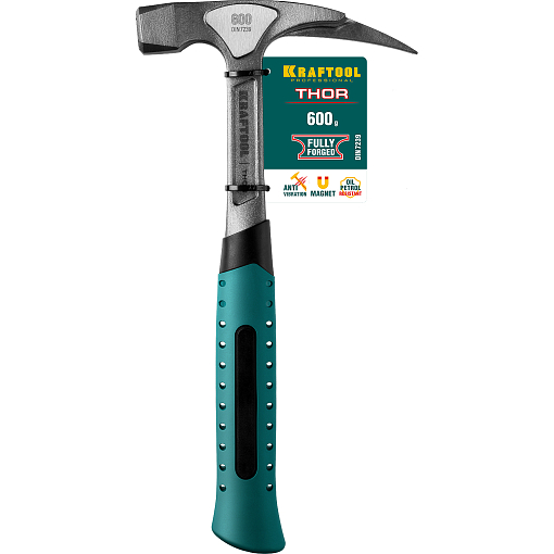 Фото 1 товара Молоток 600 г кровельщика цельнокованый THOR, Kraftool