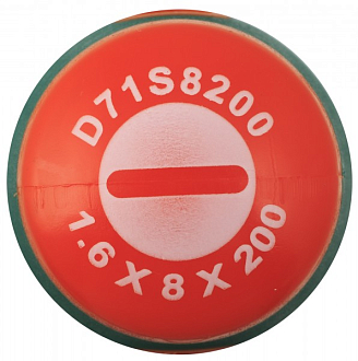 Отвертка стержневая шлицевая ANTI-SLIP GRIP, SL8.0х200 мм, Jonnesway - фото 2