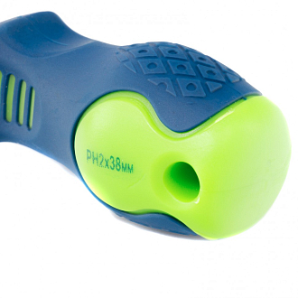 Отвертка, PH2 х 38 мм, CrV, двухкомпонентная рукоятка Сибртех - фото 3