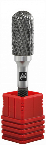 Фото 3 товара Борфреза твердосплавная цилиндрическая с радиусным торцом, тип C, 12 мм, двойная насечка, в боксе, THORVIK