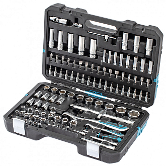 Набор инструментов 109 пред., 120 зубьев, CrV 1/4, 1/2" Gross - фото 2