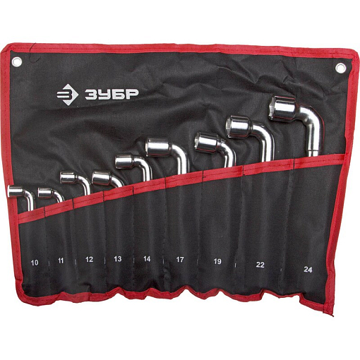 Фото 0 товара Набор торцовых Г-образных ключей серия МАСТЕР Зубр 27185-H9