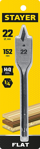 Фото 1 товара Сверло по дереву перовое 2950-22_z01 Master STAYER FLAT 22x152мм