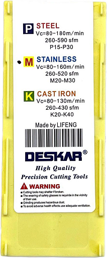 Фото 8 товара CCMT09T304 LF6018 токарная пластина Deskar