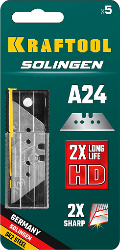 Фото 3 товара Лезвия А24 5 шт. трапециевидные SG-A24, Kraftool