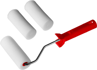 Мини-валик малярный поролон MIRAX 100 мм, 40 мм,0363-10_z01 поролон - фото 1