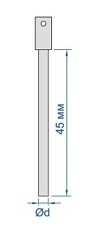 Проволочки для измерения резьб 0.170мм (3 шт), INSIZE - фото 2