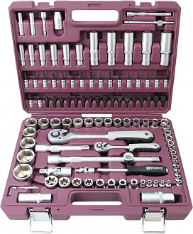 Набор инструмента универсальный 1/4", 1/2"DR, 108 предметов, THORVIK - фото 2