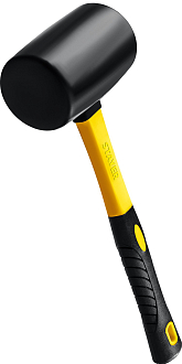 STAYER 450 г, Киянка резиновая черная с фиберглассовой ручкой 2054-65 Professional - фото 1