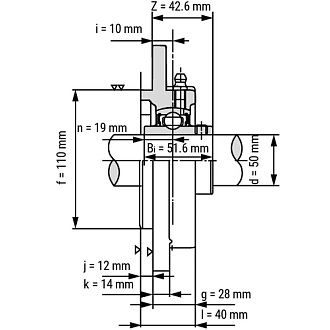 Подшипниковый узел UCFC210 TECHNIX - фото 3