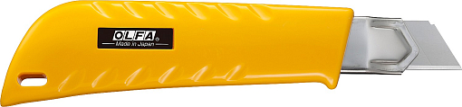 Фото 3 товара OLFA 18 мм, сегментированное лезвие, трещеточный фиксатор, Нож для тяжелых работ OL-L-1