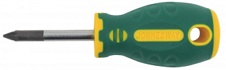 Отвертка стержневая POZIDRIV® ANTI-SLIP GRIP, PZ1x38, Jonnesway - фото 1
