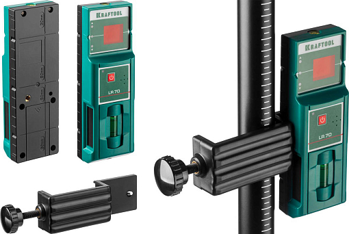 Фото 4 товара Лазерный нивелир с детектором в кейсе KRAFTOOL CL70 4 34660-4 Professional линейный