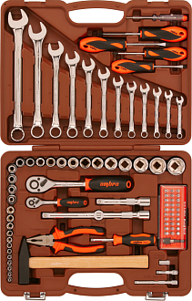 Набор инструмента универсальный 1/4", 1/2"DR, 88 предметов, Ombra - фото 1