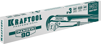 Ключ трубный KRAFTOOL PANZER-90 2734-20_z02 №3, прямые губки - фото 3