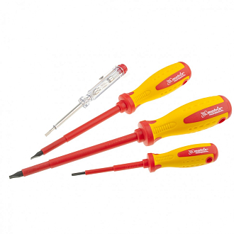 Набор диэл. отверток 7 шт, до 1000 В, проб. до 250 В Matrix Professional - фото 3