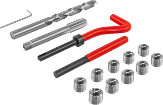 Набор для восстановления резьбы M10x1.5, 15 предметов, THORVIK - фото 2