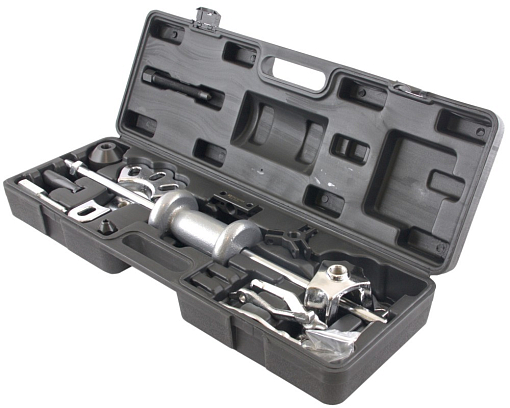 Фото 1 товара Набор съемников подшипников и ступиц с обратным молотком, 18 предметов, THORVIK