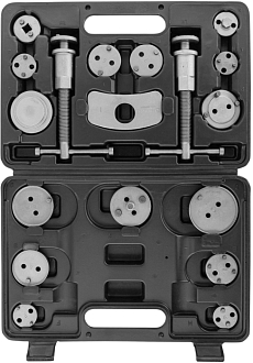Приспособление для возврата поршней дисковых тормозных механизмов в наборе, 18 предметов, THORVIK - фото 1