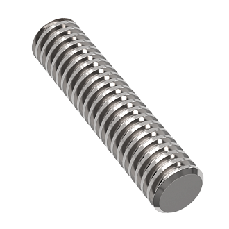Винт трапецеидальный d=12 мм, шаг резьбы 3 мм, L=200 см, TR 12-3-D TECHNIX - фото 1