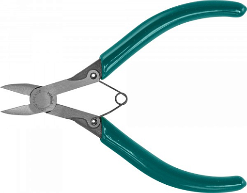 Фото 0 товара Бокорезы с плоской пружиной и ПВХ рукоятками, мини, 125 мм, Jonnesway