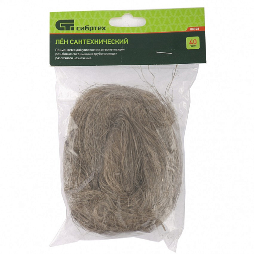 Фото 0 товара Лен сантехнический, 40 г Сибртех