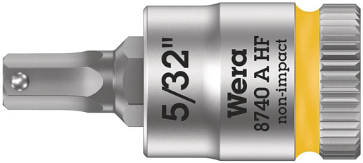 Фото 0 товара 8740 A Hex-Plus HF Zyklop Головка торцевая с битой вставкой с внешним шестигранником, 1/4, с фиксацией, 5/32" x 28 мм